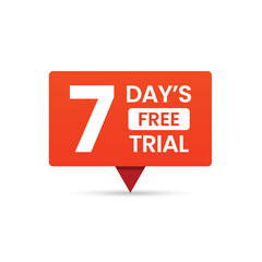 7 days free trial vector
