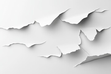 Fototapeta premium Cracked white surface