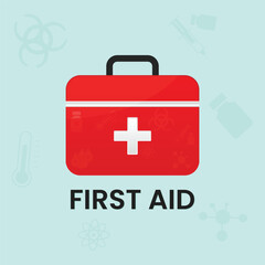 First aid vector design illustration 
