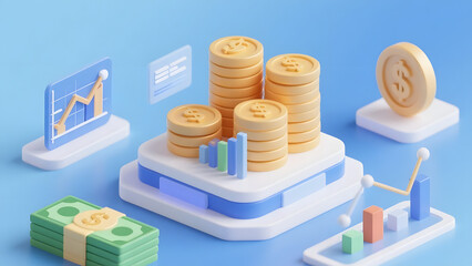 Financial Growth and Investment Success: Coins, Charts, and Mobile Analytics