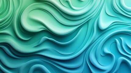 Obraz premium Abstract Teal Swirl Background.