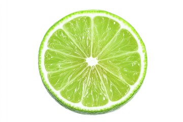 Lime slice, vibrant green
