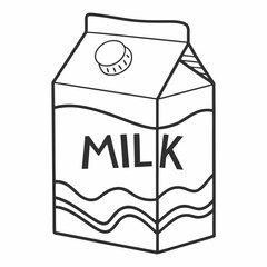 milk carton illustration