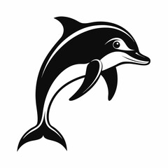 silhouette of a dolphin