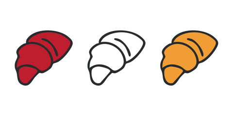 Croissant Pastry Vector Design