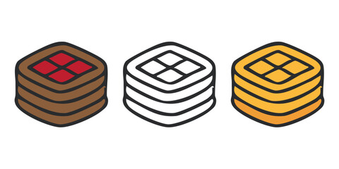 Sweet Waffle Vector Illustration