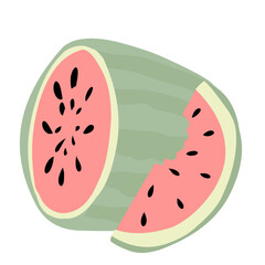 Watermelon Fruit illusrtation