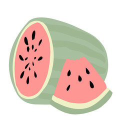 Watermelon Fruit illusrtation