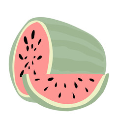 Watermelon Fruit illusrtation