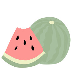 Watermelon Fruit illusrtation