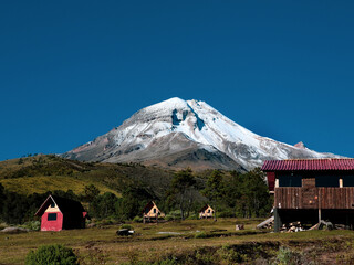 Pico de Orizaba volcano, Mexico’s highest peak and a protected natural area. A majestic volcanic...