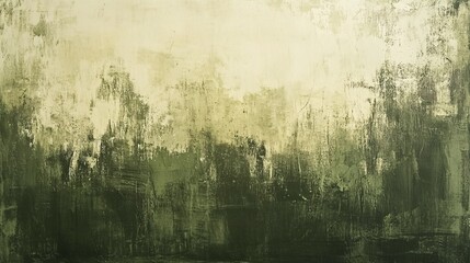 Grunge texture background in deep olive paired with ivory highlights featuring layered dirt-like textures