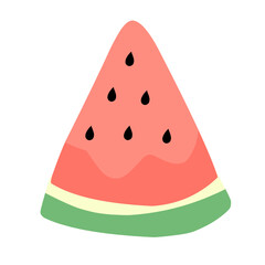 watermelon slice illustration vector
