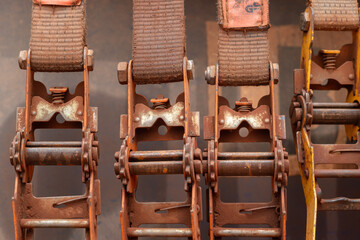 Cargo strap belt and handle part, the equipment that using for securing the heavy object on the...