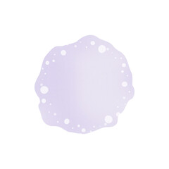 Watercolor Round Frame Purple Irregular – 水彩 丸 フレーム 紫 不定形_PNG