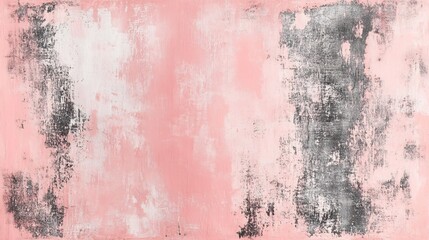 Grunge texture background in pastel pink highlighted by shadow gray showcasing subtle faded textures