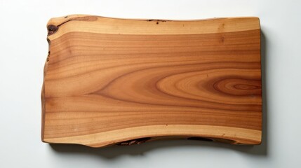 Rustic Wooden Board with Natural Edge and Grain Texture Perfect for Serving, Display, or Crafting Projects