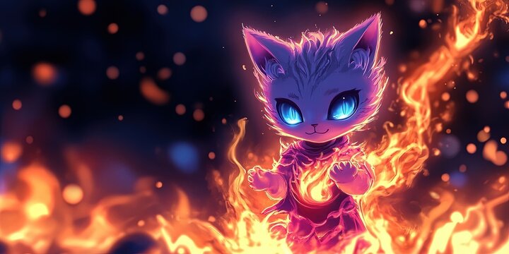 kawaii agni - hindu fire god