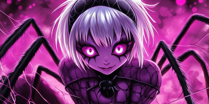 kawaii arachne the spider woman of mythology