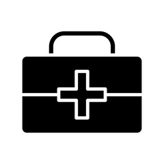 First Aid Kit, Hospital and medical care solid icon