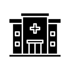 Hospital and medical care solid icon