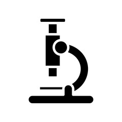 Microscope, Hospital and medical care solid icon