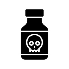 poison, toxic, Hospital and medical care solid icon