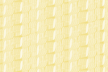Abstract seamless pattern with yellow wavy lines stripes texture geometric isolated on white background. Waves lines stripes tilling ornament. Design for print, fabric, decoration, wrapping, etc.