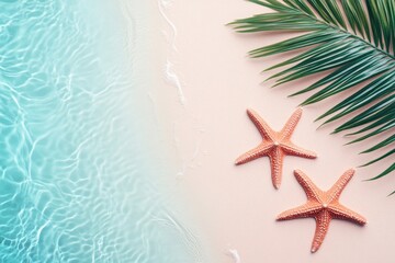 Beach scene, tropical, calm