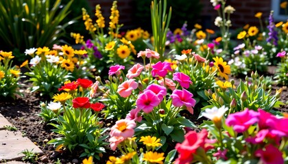 Obraz premium transform your yard into a beautiful garden with the help of expert landscaping services. create the perfect flower and vegetable gardens for an attractive and sustainable outdoor space.