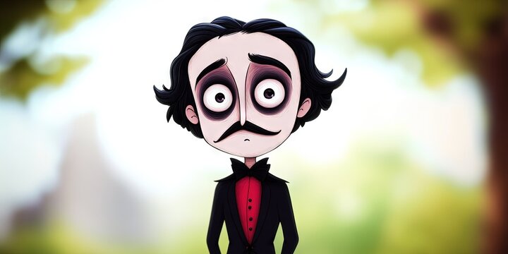 kawaii edgar allen poe 
