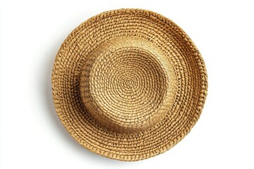 Round straw hat, top view (1)