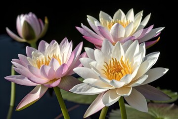 lotus flower isolated on white background