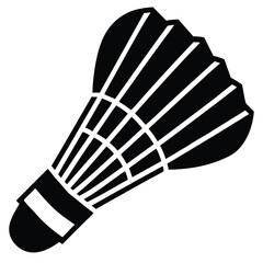 Shuttlecock A Classic Badminton Icon -  Vector Graphic Illustration