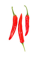 fresh red hot chili peppers