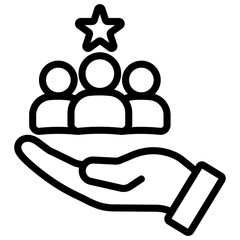 Customers Outline Icon