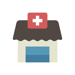 Obraz premium Pharmacy, Drug Store, Hospital, Health and Medicine Icon set