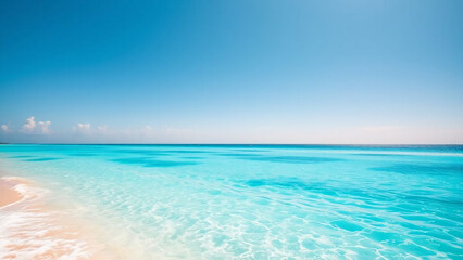 Fototapeta premium tropical beach with clear blue sky