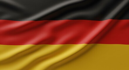 Naklejka premium Flag Displaying Stripes of Black Red and Gold Colors