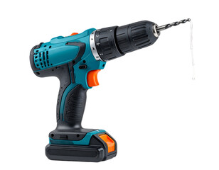 Cordless Drill: Power Tool, DIY Projects,  Home Improvement,  Fast Work,  Easy Operation,  Precise Drilling,  Transparent Background,  Versatile Tool