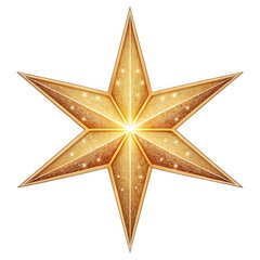 Fototapeta premium golden star on white background