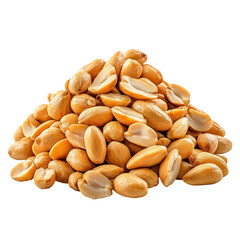 A Delicious Pile of Roasted Peanuts Ready to Eat Perfect for Snacking or Recipes isolated on transparent background