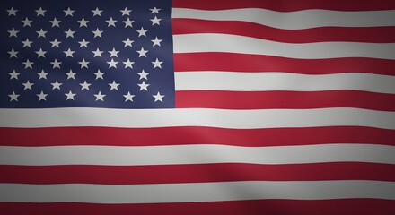 Fototapeta premium Flag Waving with Stars and Stripes for Patriotism