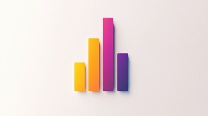 Abstract Colorful Bar Graph:  Growth, Progress, and Data Visualization