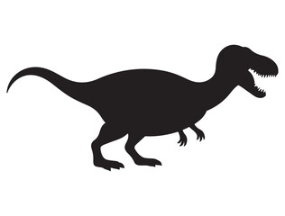 DINOSAUR SILHOUETTE WHITE BACKGROUND