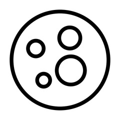moon line icon