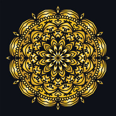 Enchanting White Intricate Floral Islamic Mandala Circles Decoration With Blank Horizontal Vector Background