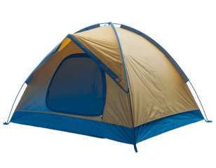 Dome Tent Setup Guide: Easy Steps for Beginners, Transparent Background