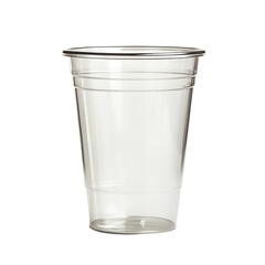  Empty clear plastic cup