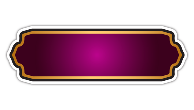  Luxury Golden Arabic Islamic Banner Title Frame Text Box Border Transparent Background	
